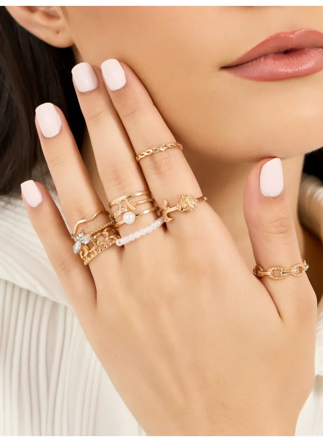Styli Styli Set of 10 - Assorted Embellished Ring
