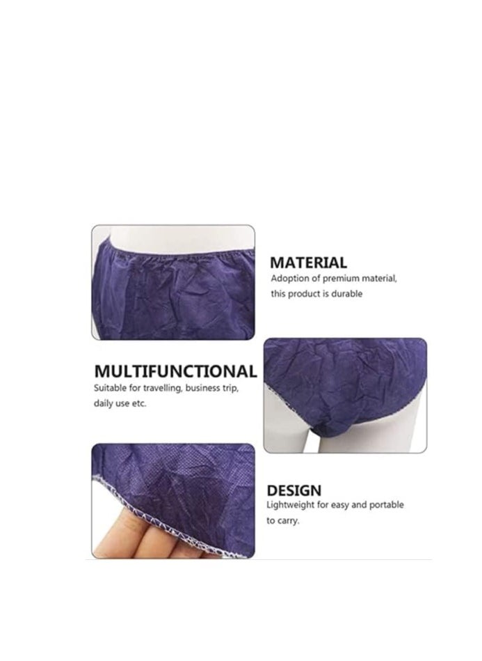 globalstar Globalstar 100pcs Blue Non-Woven Disposable Panties - Perfect for Any Occasion  - Image 2