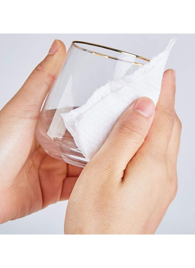 erioctry - 1 Roll Of Disposable Cleaning Face Towel Non-woven Fabric Disposable Wipers Washcloths Makeup Facial Soft Pads (White) - Image 1