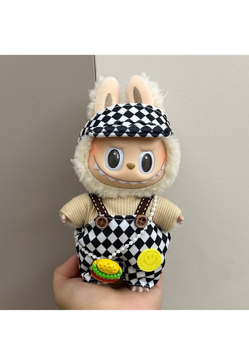 LABUBU Labubu Clothes - Labubu Outfit, Chic Style Set for Labubu Dolls, 17cm Doll Clothes Suitable for Labubu Dolls Accessories 