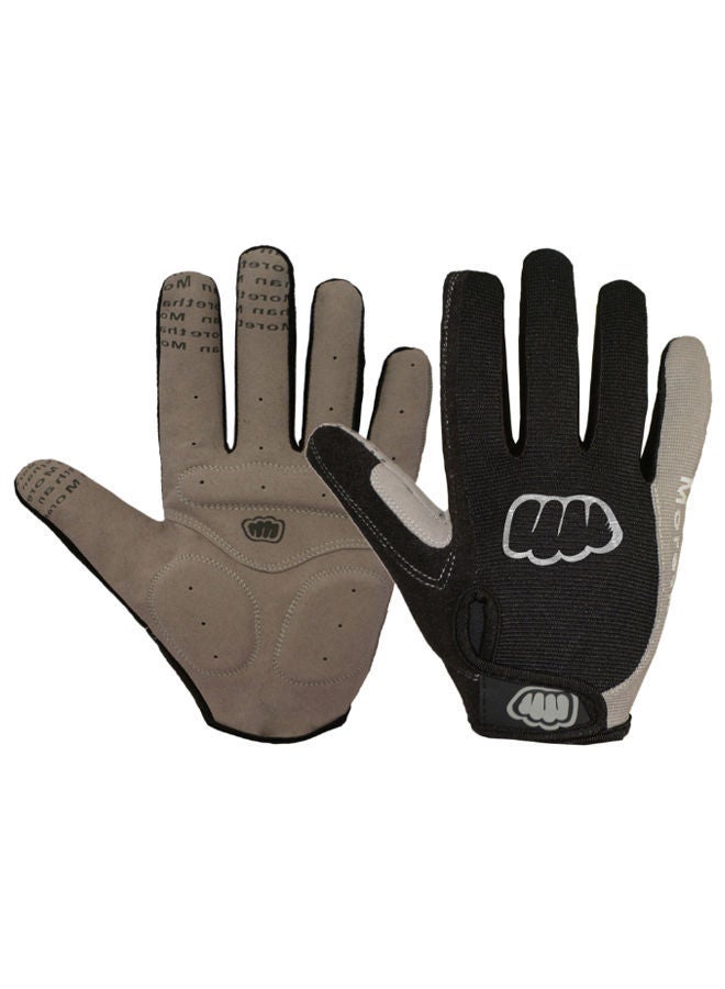 Pair Of Full Finger Cycling Gloves For Mountain Road Bike L