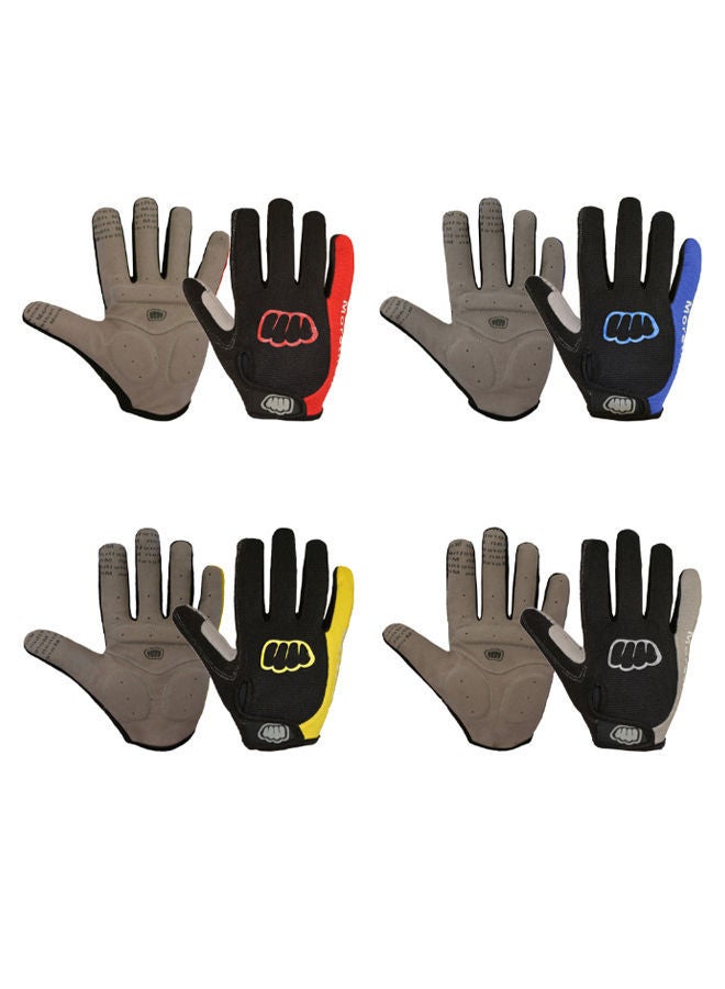 Pair Of Full Finger Cycling Gloves For Mountain Road Bike L