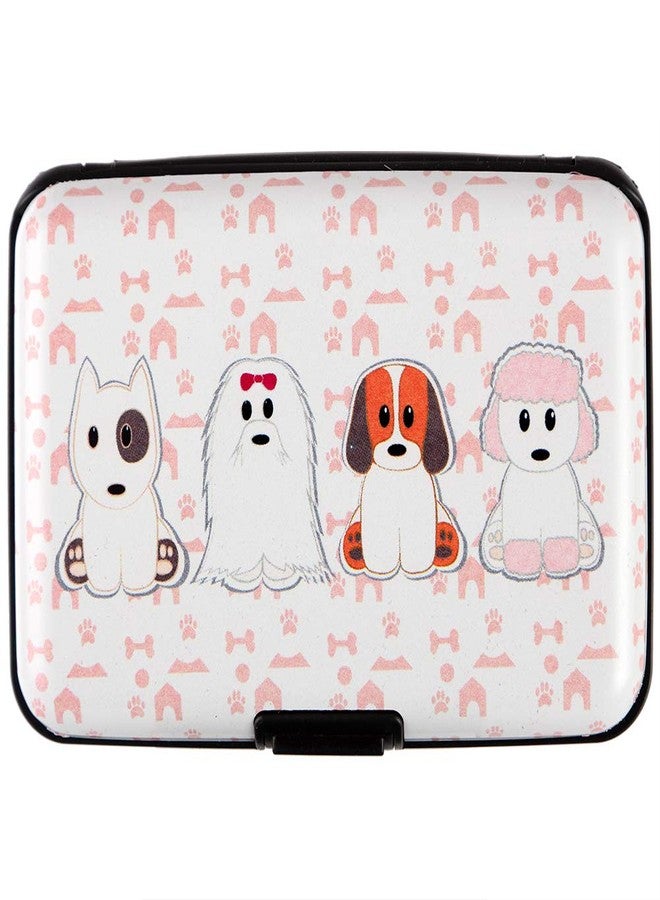 Kaabao Credit Card Holder Small RFID Blocking Metal Slim Mini Aluminum Hard Case for Women Men Cute Dogs Small Minimalist Compact American - Image 1