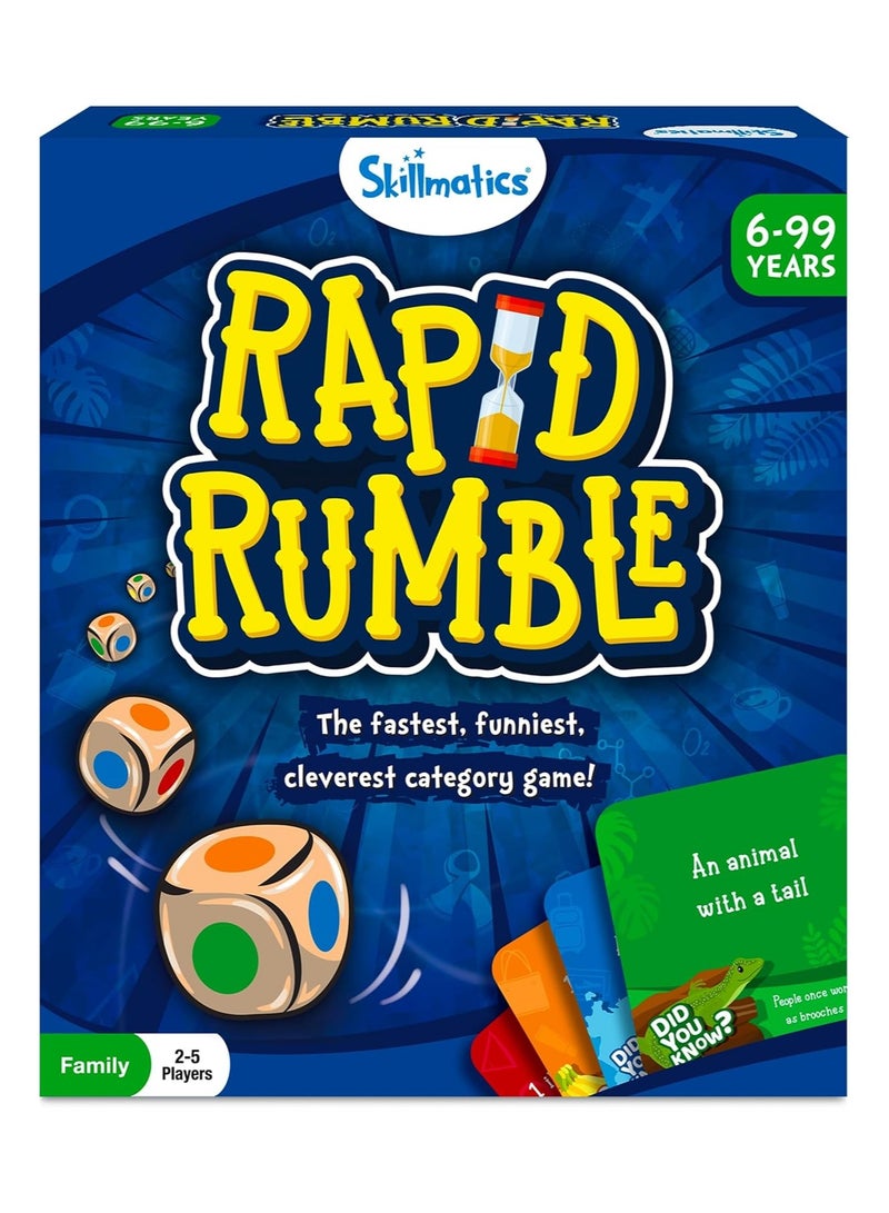سكيلماتيكس سكيل ماتيكس لعبة لوحية رابيد رامبل ممتعة لليلة اللعب العائلية، العاب تعليمية العاب بطاقات للاطفال والمراهقين والكبار هدايا للاولاد والبنات من سن 6 و7 و8 و9 سنوات فما فوق - Image 1