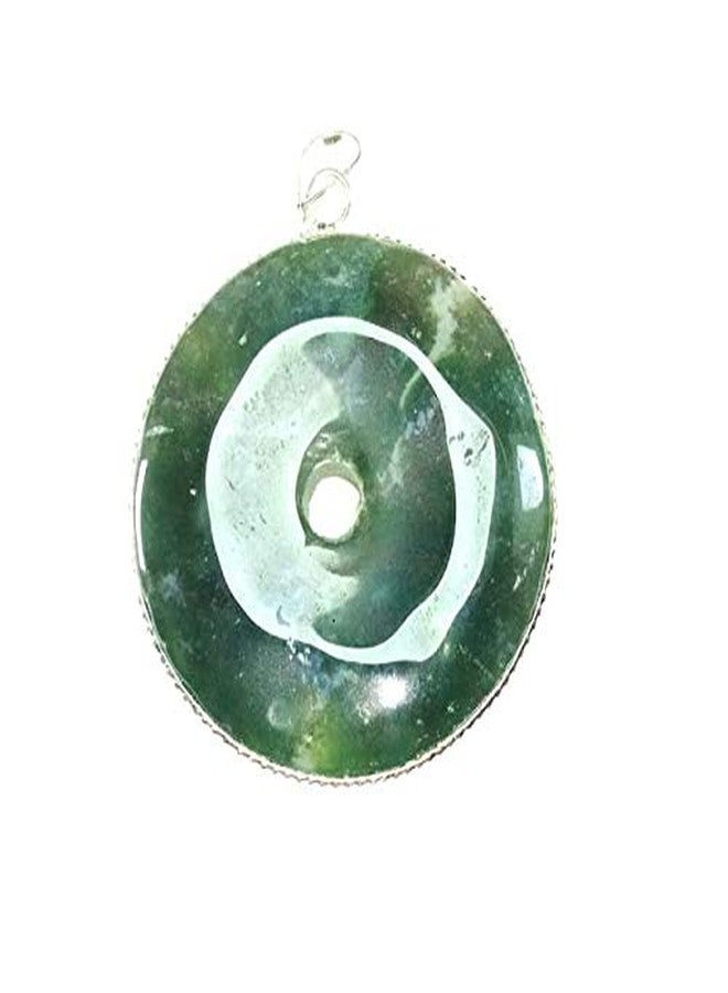 CA AGATE Natural Blood stone jasper crystal round pendant Crystal Crystal Pendant - Image 4