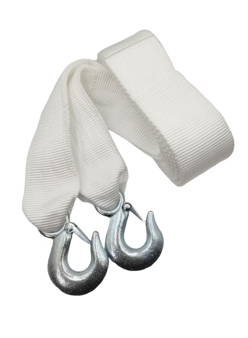 3 اكس ار حزام سحب بطول 5 أمتار مع خطافات - سعة تحميل 7500 كجم - حبل سحب من النايلون عالي التحمل للسيارات وسيارات الدفع الرباعي والشاحنات والسحب في حالات الطوارئ على الطرق الوعرة 3506 - Image 2