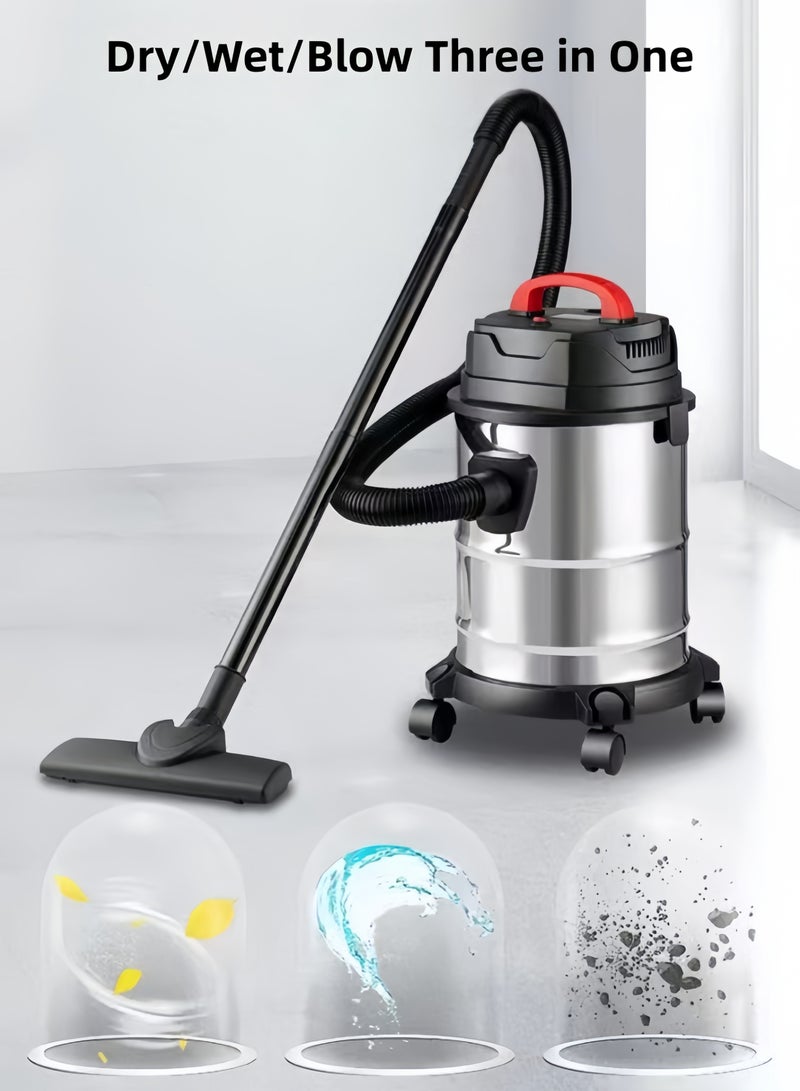 Bolivia's Drum Vacuum Cleaner 25L Dust Bag Capacity With Dust Indicator, Dry And Air Blow Function And Low Noise Operation 25 L  Powerful Motor - Image 4