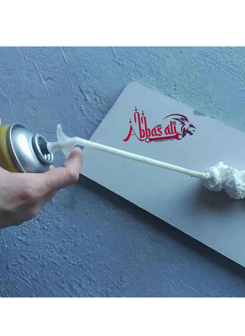 ABBASALI 750ml PU Foam Spray – Expanding Polyurethane Insulation Foam for Sealing, Filling, and Bonding. Ideal for Gaps, Cracks, and Joints. Easy Application with Precise Nozzle. Fast Curing (2)  - Image 3