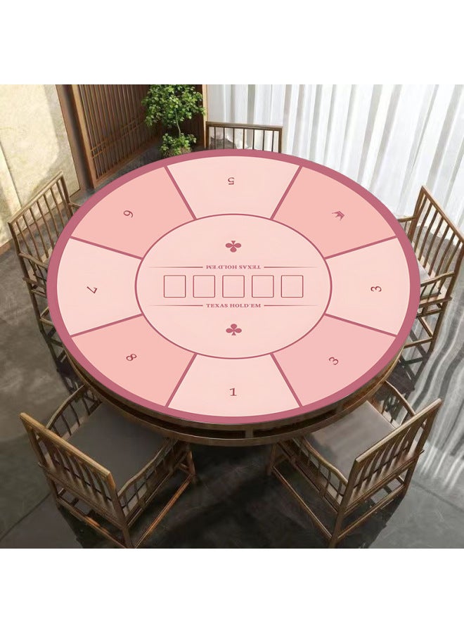 Square Round Texas Hold'em Tablecloth Special Table Mat For Chess And Card Room Playing-Color:Crystal Velvet 100*100cm-Pattern:FH--1002  - Image 1