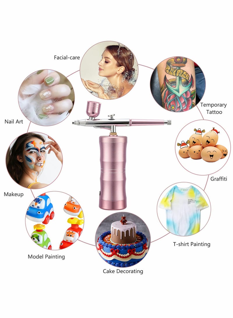 KASTWAVE Handheld Airbrush Kit Portable Makeup Set Rechargeable Cordless Multi Purpose for Art Hobby Nail Cake Decoration - Image 5
