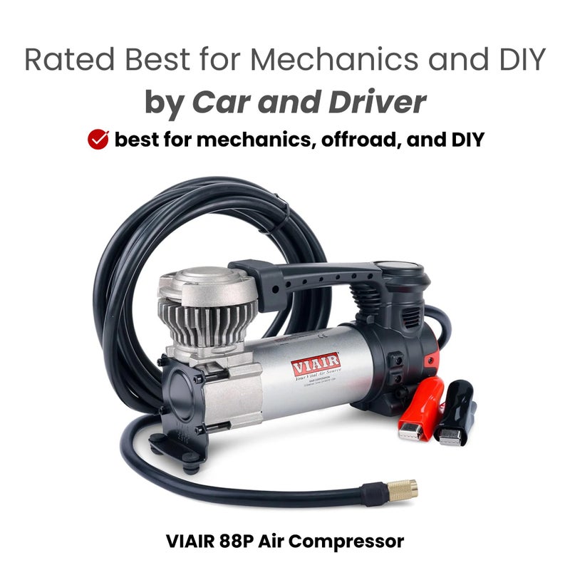 VIAIR Digital EVC88P - Portable Air Compressor Tire Inflator for Car, Truck, SUV & RV | Preset Automatic Shut Off Feature | 12V Heavy Duty On/Off Road Tire Pump Air Compressor 120 PSI - Image 4