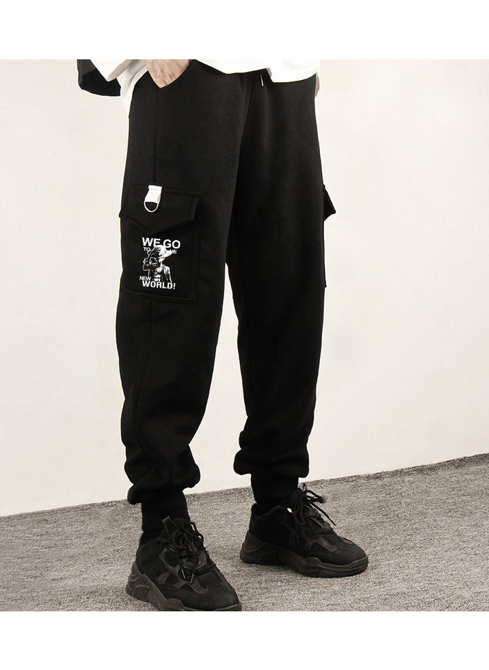 KUYING New One Piece Legged Sports And Leisure Pants  - Image 1