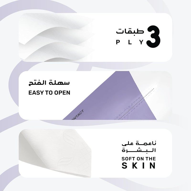 Govyy 3 ply Facial Tissues - soft-Pack of 50 boxes x 300 Single Sheets 100 pulls per Box – Soft High Quality, Durable Tissues, with real cotton feels- for all skin types Ideal for Daily use - Image 2