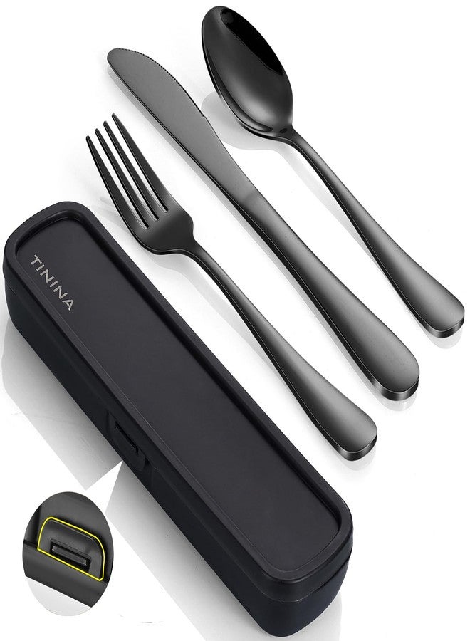 TININA Camping Flatware Set-Black - Image 1