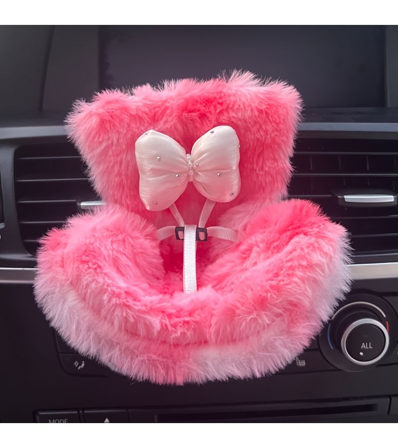 West Highland Rotatable Blue Big Eyes Ball Car Seat Air Vent Decoration - Image 1