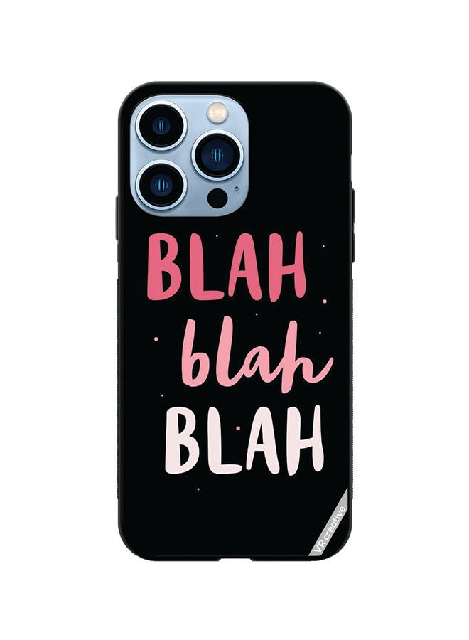 VR CREATIVE Protective Case Cover For Apple iPhone 14 Pro Max Blah Blah Blah Design Multicolour - Image 1