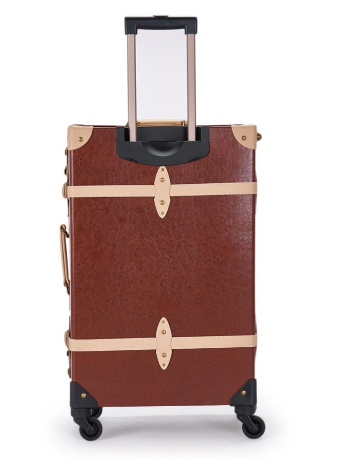 LIMRA Travel Bags Classic Leather Luggage 4 Pcs Set 28''-24''-20'''-13'''Inches - Image 5