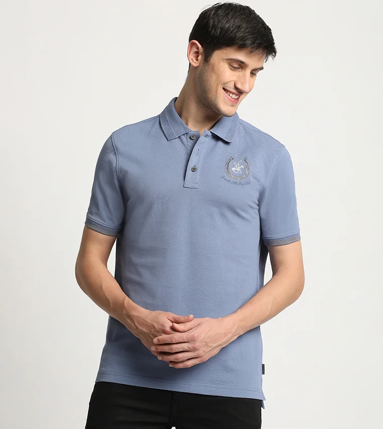 BEVERLY HILLS POLO CLUB Iron Shoe Short Sleeves Polo T-Shirt