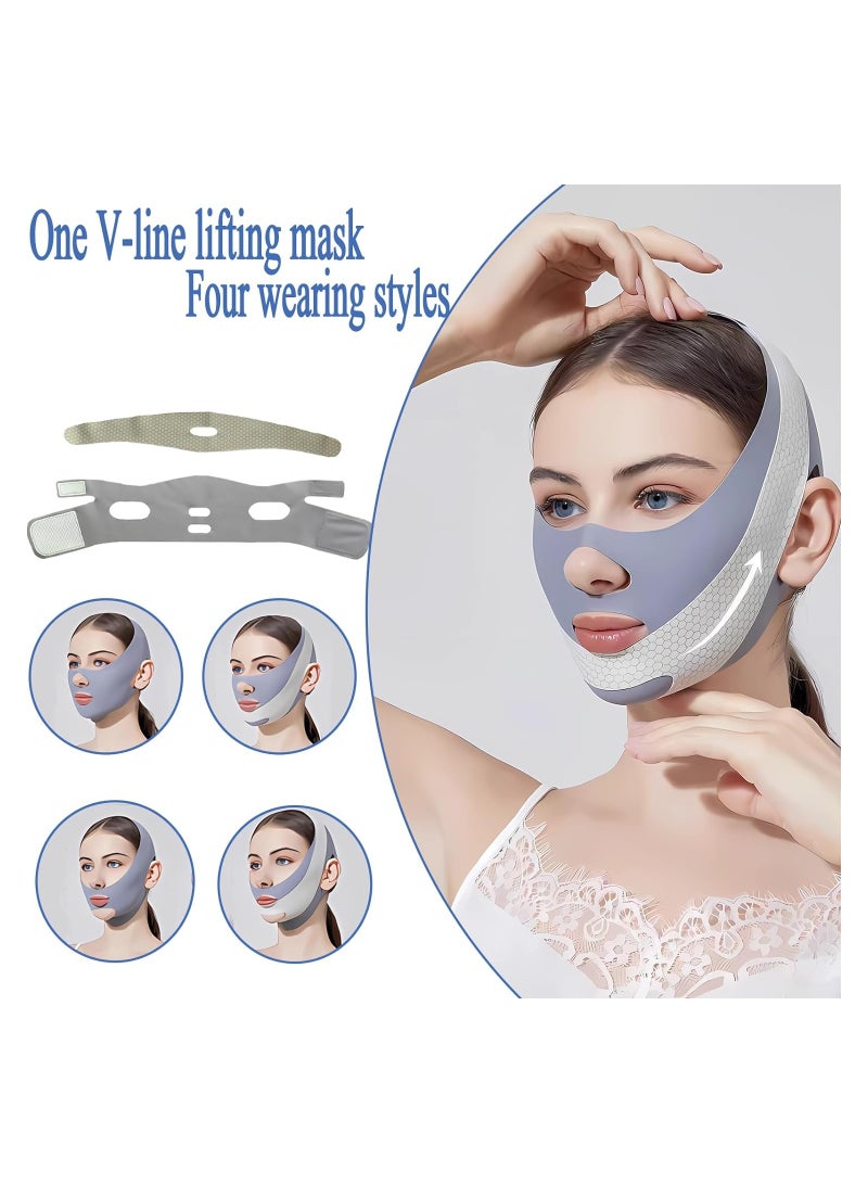 SYOSI Chin Strap for Women, Double Chin Eliminator, V-Line Lifting Mask, Reusable V Line Lifting Mask, Breathable, Comfortable Chin Strap for Women, Face Slimming Belt, for Office, Home, Traveling - Image 4