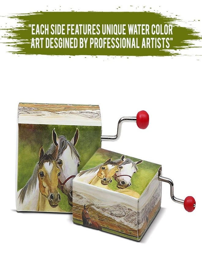 Enchantmints Music Box - Hand Crank Music Boxes for Girls & Boys Gifts |O Suzanna Tune with Cute Original Watercolor Art Design | Ideal Gift for Christmas & Holidays - Image 3