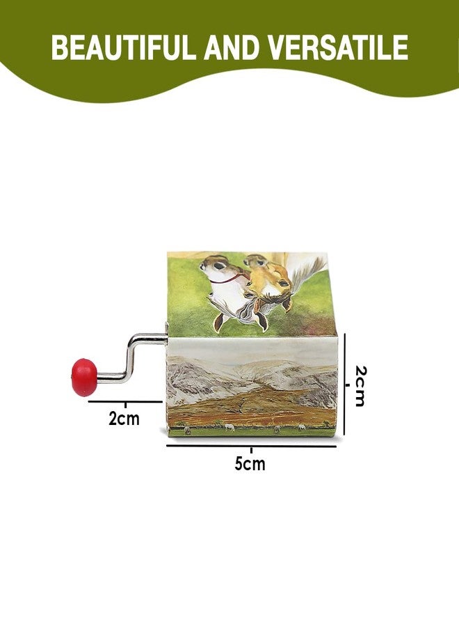 Enchantmints Music Box - Hand Crank Music Boxes for Girls & Boys Gifts |O Suzanna Tune with Cute Original Watercolor Art Design | Ideal Gift for Christmas & Holidays - Image 2