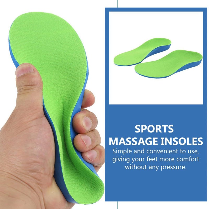 Flat Feet Orthotic Insoles Arch Support Cushion Flatfoot Correction 24cm For Boys - Image 4