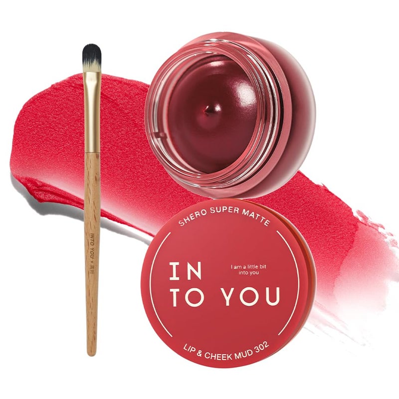 INTO YOU Matte Liquid Lipstick for Women, Canned Long Lasting Red Lipstick Waterproof with Lip Brush, No Transfer, High Pigmented with Lightweight Lip Mud Texture(302) - Image 1