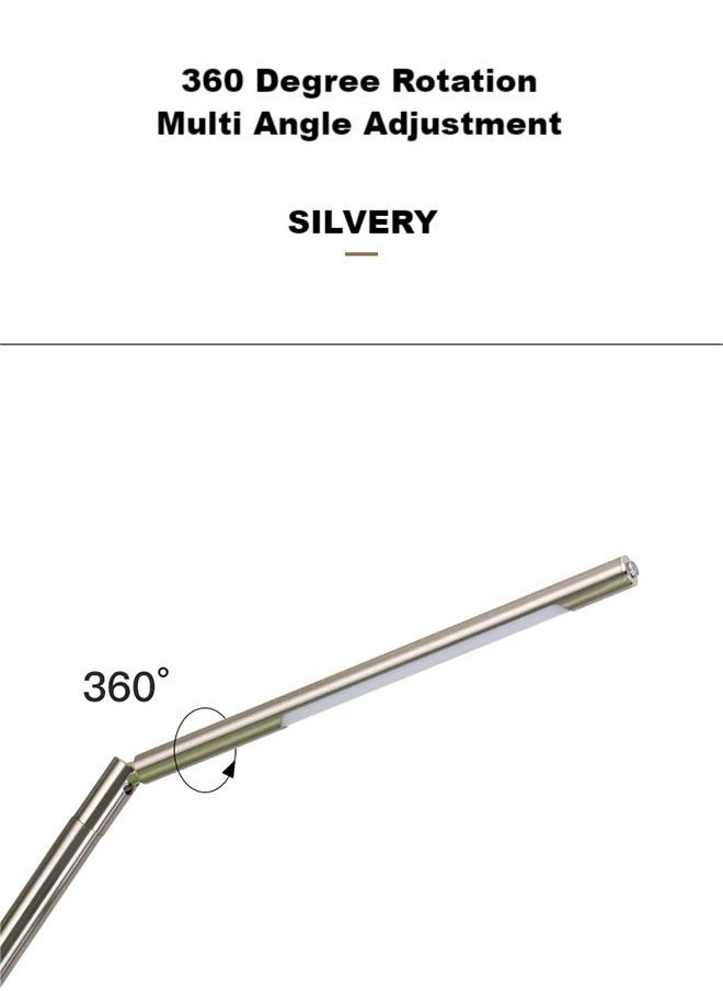 Generic LED Desk Lamp, Adjustable Angle Desk Light, Eye Caring 3 Color Temperatures, Stepless Dimming Brightness, Bright Reading Table Lamp, LED Night Light for Bedroom, Living Room, Office  - Image 3