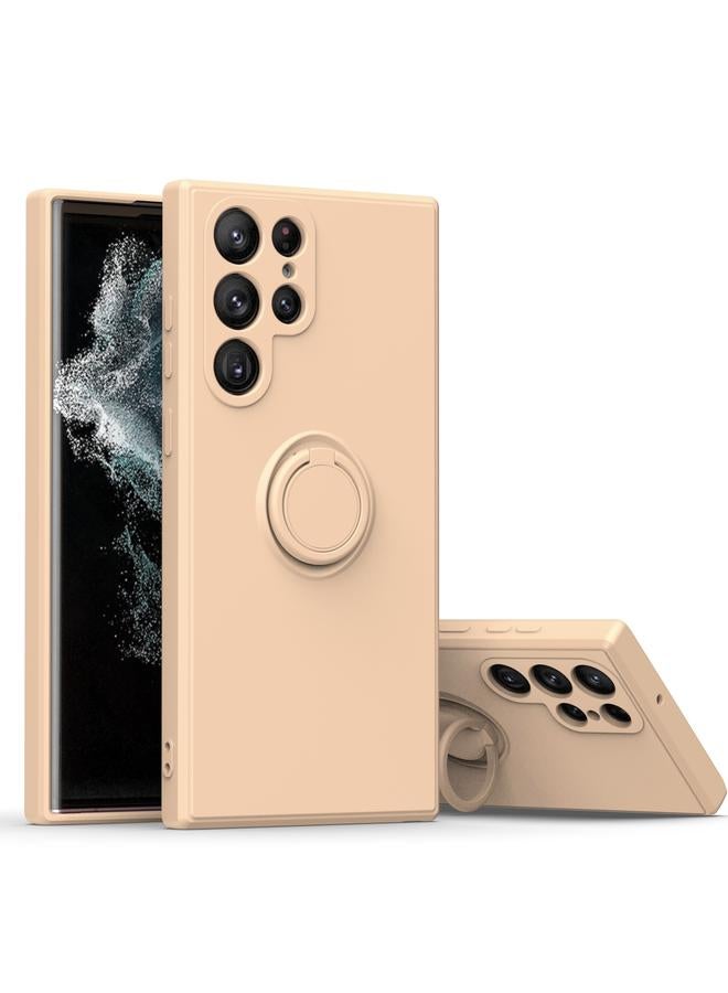 اس-توب جراب لهاتف Samsung Galaxy S23 Ultra 5G مع حامل حلقي من مادة TPU وسيليكون - Image 1