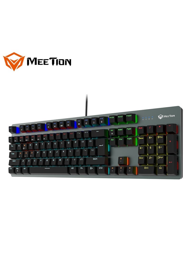 Meetion Meetion MK007 PRO Hot swap Mechanical Keyboard Pluggable Switch Full keys Anti-ghosting Colorful LED Backlight customizable autonomously Keyboard (Black)  - Image 3