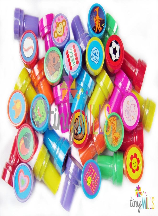 TINYMILLS 50 Pcs Assorted Stampers for Kids - Birthday Party Favors - Image 5