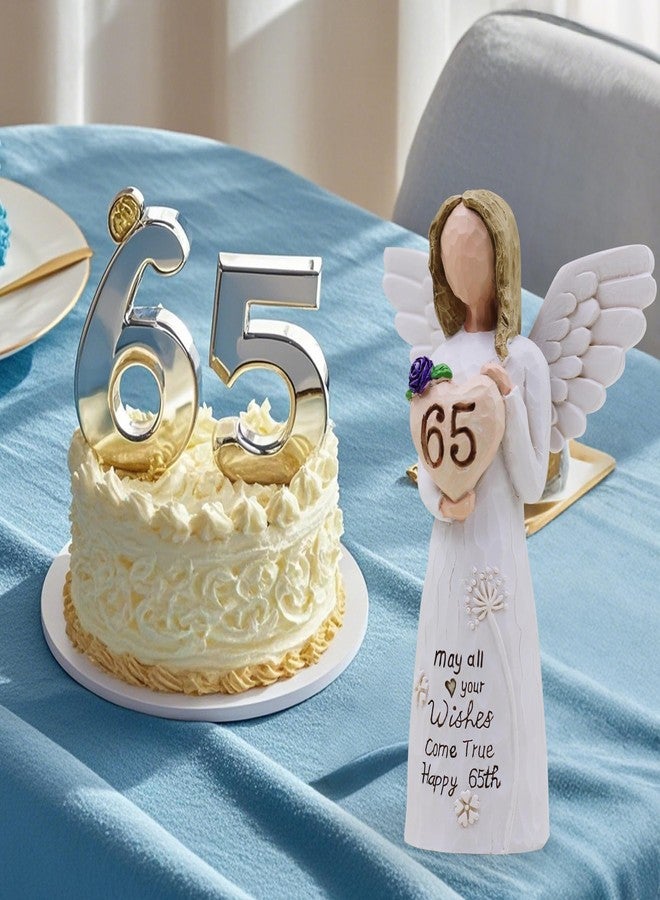AcowSpt 65th Birthday Gifts for Women, 65th Birthday Decorations for Women, 65th Birthday Decorations, 65th Birthday Gift Ideas, 65 Year Old Birthday Gifts for Women, Sculpted Hand-Painted Figurine - Image 3