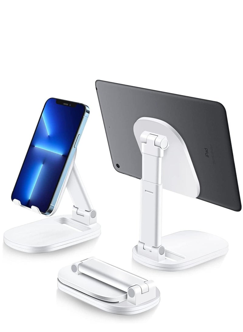 KASTWAVE Foldable Cell Phone Stand, Adjustable phone Holder ortable Cellphone Cradle Desktop Cradle bracket Compatible with iPhone 14 13 12 Pro Max Mini and mobile phone  - Image 1