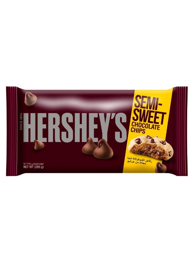 رقائق الشوكولاتة شبه الحلوة من هيرشي - 285 جرام