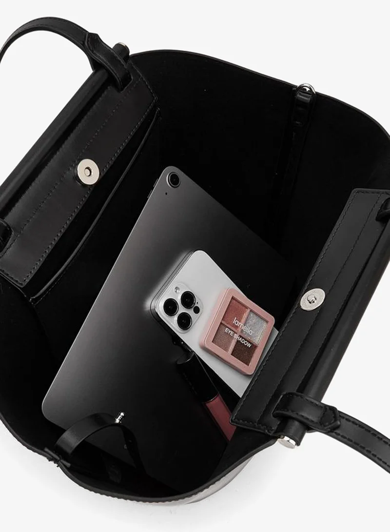 Celeste Solid Shoulder Bag With Double Handle