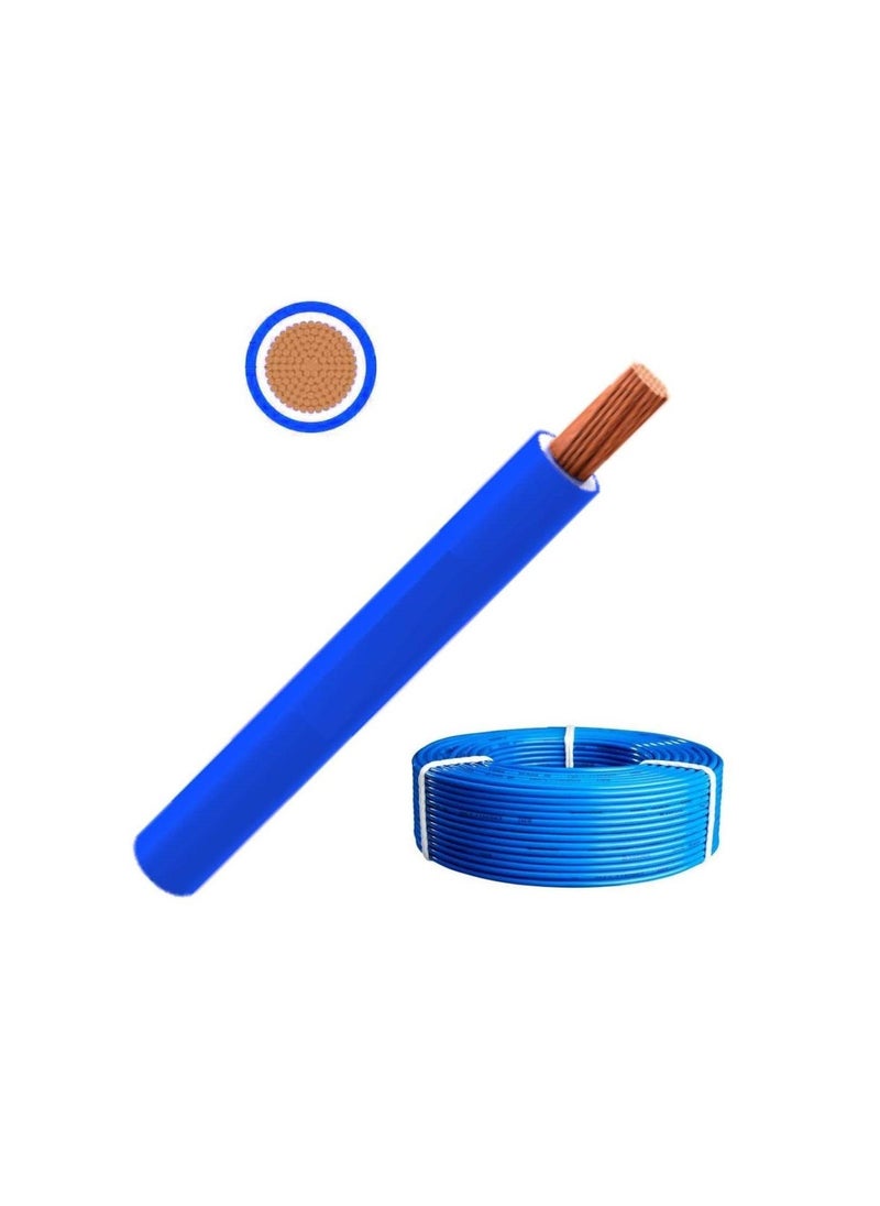 Oman Oman Cable 4.0mm Single Core Wire-100 Yards-Blue 