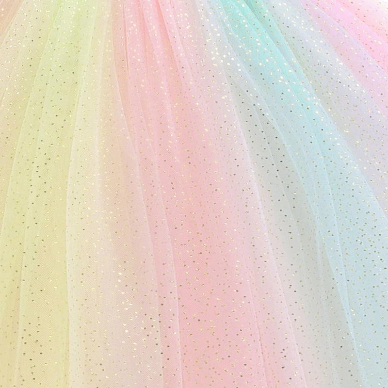 DPKM Flower Girls Formal Wedding Dress for Tulle Party Bridesmaid Pageant Princess Kids Birthday Prom Ball Gown - Image 3