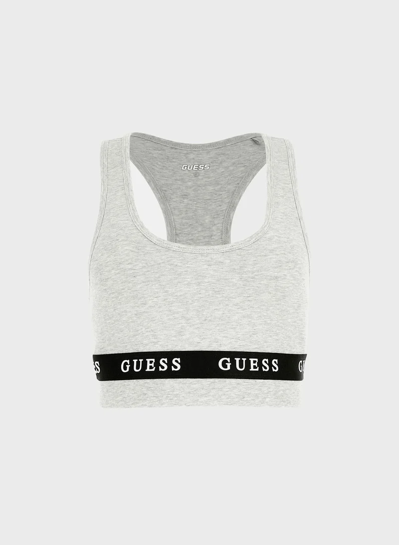 GUESS Logo Strip Sport Bra