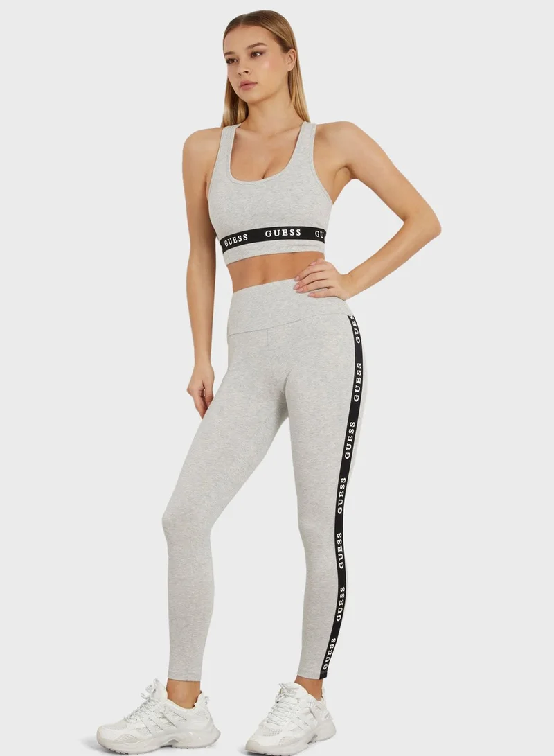GUESS Logo Strip Sport Bra