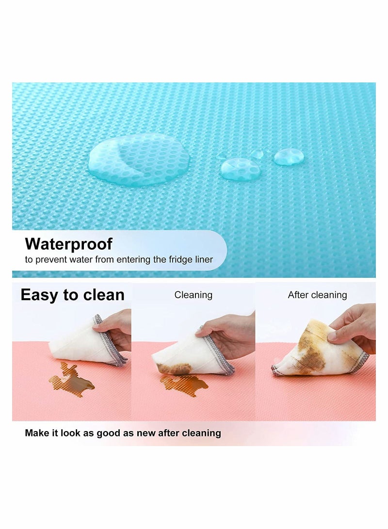KASTWAVE Refrigerator Liners Mats, Washable Refrigerator Liners, Cuttable Kitchen Cabinet Shelves Mat - Image 3