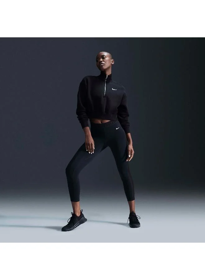 Nike Women's Pro Mid-Rise Mesh-Panelled Leggings