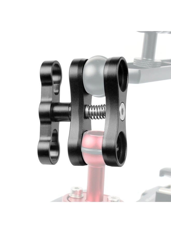 Diving Photography Aluminum Alloy Butterfly Clip Underwater Camera Waterproof Shell Diving Butterfly Clip Lamp Arm Ball Head Bracket-Color:Black  - Image 5