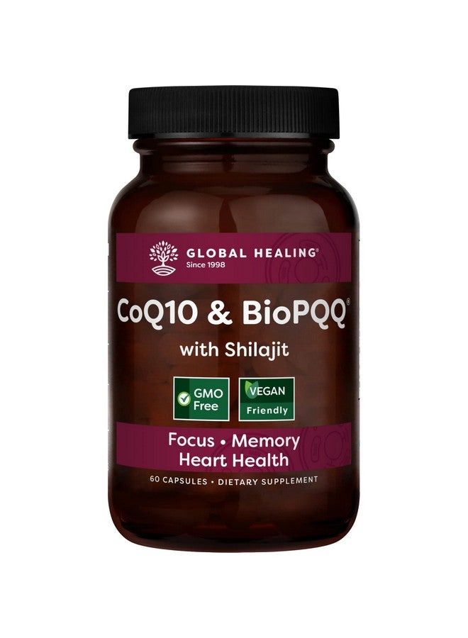 global healing center جلوبال هيلينغ كوكيو 10 وبيوبوك مع شيلجيت العضوي النقي من الهيمالايا رعاية مضادة للأكسدة لصحة القلب والدماغ محسن طاقة الميتوكوندريا للرجال والنساء إنزيم مساعد يوبكوينون 150 ملغ 60 كبسولة - Image 2