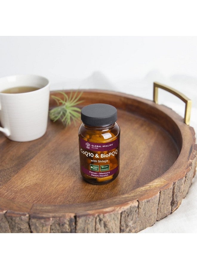 global healing center جلوبال هيلينغ كوكيو 10 وبيوبوك مع شيلجيت العضوي النقي من الهيمالايا رعاية مضادة للأكسدة لصحة القلب والدماغ محسن طاقة الميتوكوندريا للرجال والنساء إنزيم مساعد يوبكوينون 150 ملغ 60 كبسولة - Image 4