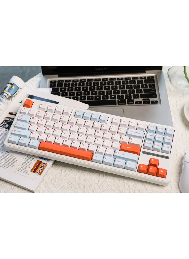 AULA F87 PRO Wireless Mechanical Keyboard,80% TKL Custom Hot Swappable Keyboard, Gasket Mount Gaming Keyboard with PBT Keycaps, Pre-lubed Nimbus V3 Switch,2.4GHz/USB-C/BT5.0 RGB Backlit Mechanical Keyboard  - Image 5