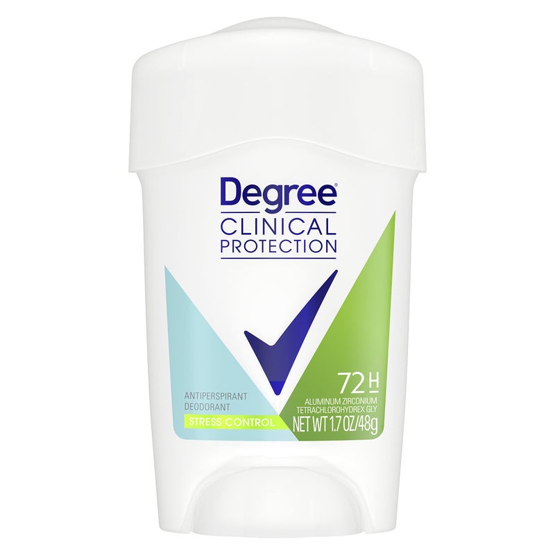 Degree Clinical Protection Antiperspirant Deodorant 72Hour Sweat  Odor Protection Stress Control Antiperspirant for Women 17 oz