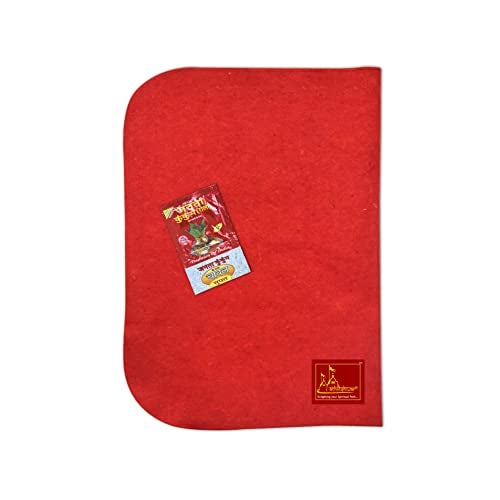 Achleshwar Woollen Aasan/Aasna for Complete Result on Doing Puja and to Avoid Side Effects on Direct Sitting on The Ground and Worshiping.| Home|| Pooja| Red, (24x20 Inch) ; Ach241 - Image 5