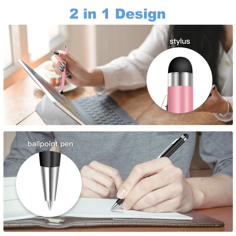 STYLUSHOME Stylus Pens for Touch Screens, StylusHome 10 Pack Universal 2 in 1 Capacitive Stylus Pen for iPad iPhone Tablets Samsung Galaxy All Universal Touch Screen Devices - Image 3