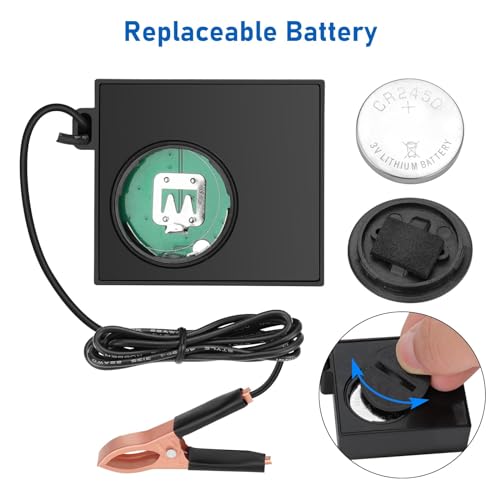 Linkstyle Small Engine Tachometer, Digital Tachometer Tach Gauge Reset Function Equipped with Clip, Inductive Hour Meter for 2 Stroke 4 Stroke Small Engine for Cropper Generator Lawn Mower RV - Image 5