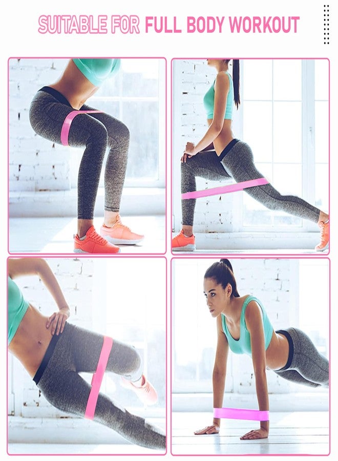 Perfect Stix Peak Performance Resistance Loop Exercise Bands with Workout Videos. 5 PCs Latex Exercise Bands. 5 Bands All Pink Elastic Bands with Pink Carrying Bag.Includes Video demonstrations - Image 4